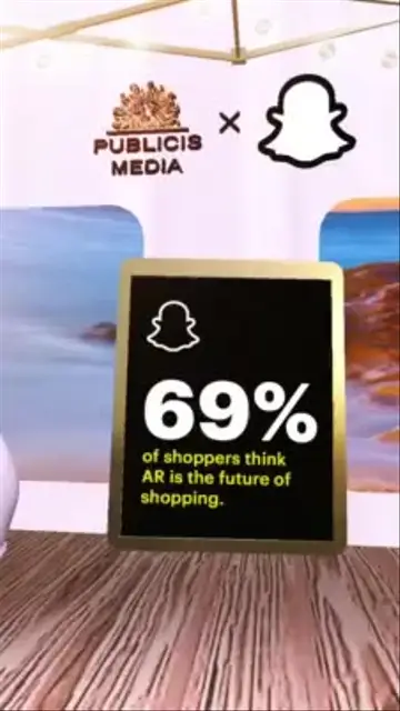 Click to see Lenses and Filters created by Snapchat for Business