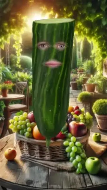 Food Face Cucumber